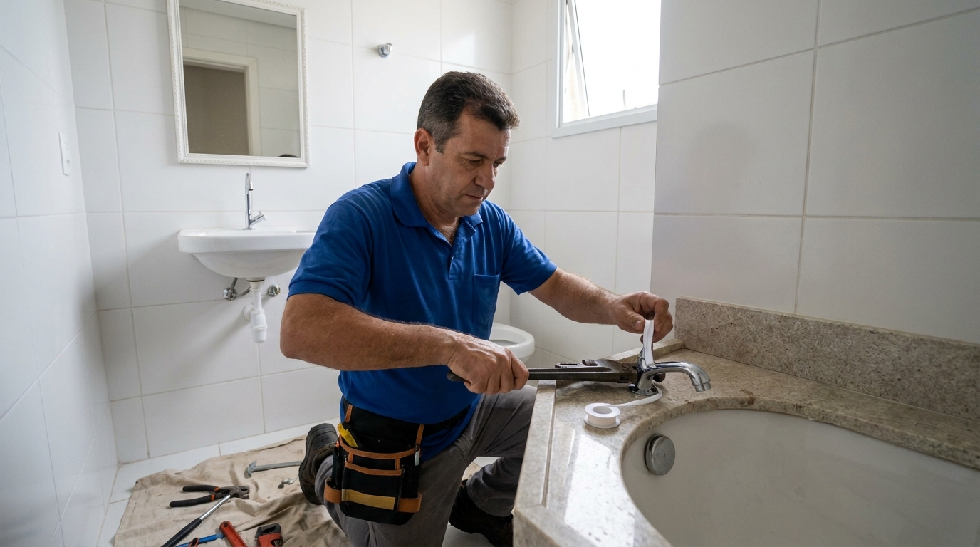 Instalação de torneira de cozinha em Brasília‑DF